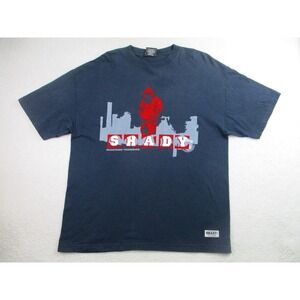 VTG Shady Ltd T Shirt Mens L Blue Short Sleeve Eminem Rap City Graphic‎ Casual